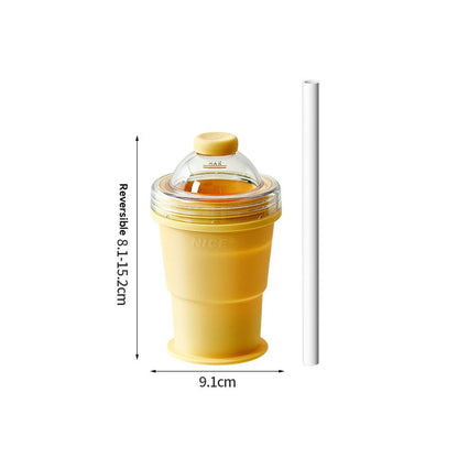 SnapSip™ 2-in-1 Collapsible Ice Cup & Portable Sphere Mold